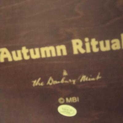 Danbury Mint - White Tail Deer Figurine - "Autumn Ritual"