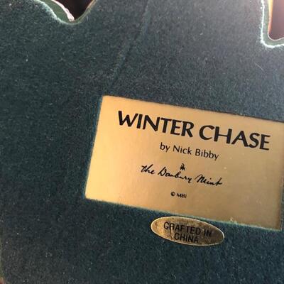 Danbury Mint - Nick Bibby - "Winter Chase" Figurine