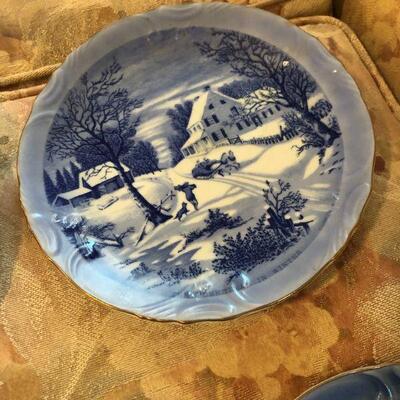 Currier & Ives 4 Plates