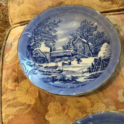 Currier & Ives 4 Plates