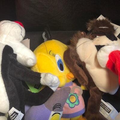 14 Warner Bros Stuffed Animals with Tags