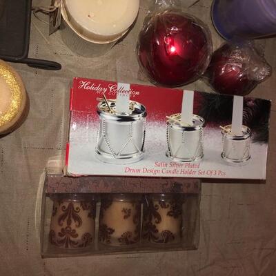 22 New Candles & Candle Holders Mixed Lot 