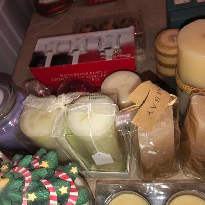 22 New Candles & Candle Holders Mixed Lot 