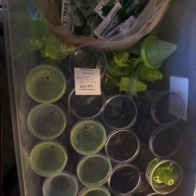 18 Wasp Traps and 17 Packs of New Refills - Tub included (no lid)