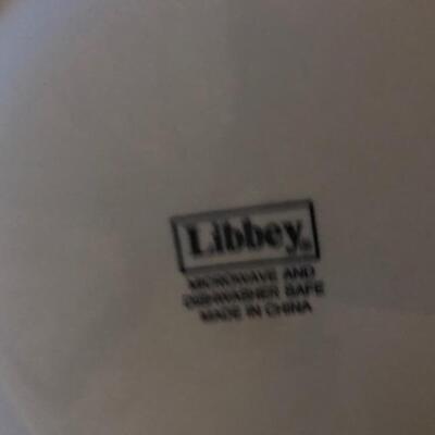 32 Pieces Coventry "Vineyard" dishes, 1 Libby Fruit bowl, and 2 Corning Ware Sidekicks