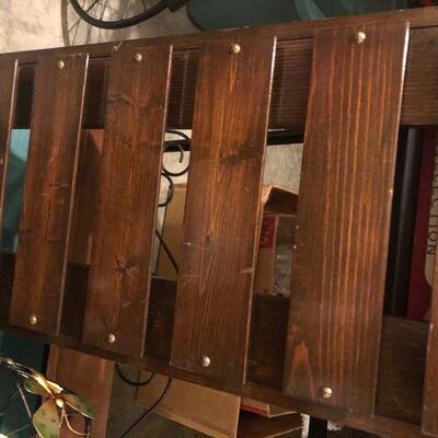 6 Bar Items - Metal Wine Rack, Shelf Basket, Draft Mark Keg, Handmade Wooden Wine Rack, foldable wooden wine rack