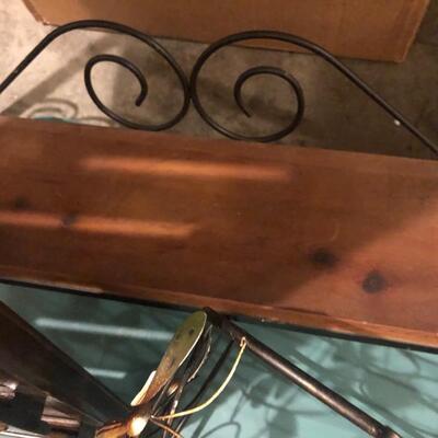 6 Bar Items - Metal Wine Rack, Shelf Basket, Draft Mark Keg, Handmade Wooden Wine Rack, foldable wooden wine rack