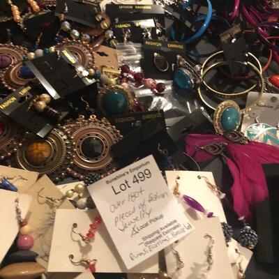 Over 180 Fashion Jewelry Items - Rings, Bracelets, Earrings 