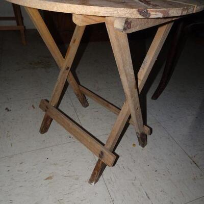 Small Southwest Style Folding Patio Table 
