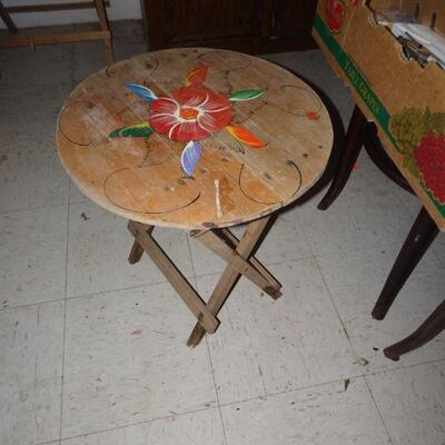 Small Southwest Style Folding Patio Table 