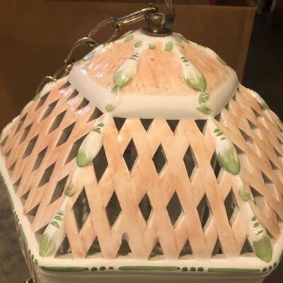 Vintage "Old Venezia" Porcelain Bird Cage - Rare