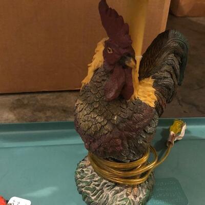 Rooster Lamp - Chicken & Rooster Wall Hangings Lot