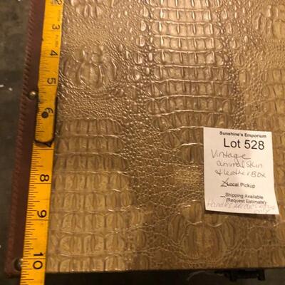Vintage Animal Skin and Leather Box