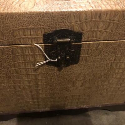 Vintage Animal Skin and Leather Box