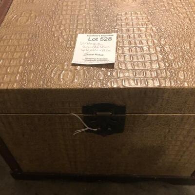 Vintage Animal Skin and Leather Box