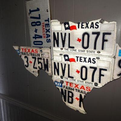 Texas License Plate Wall Hanging