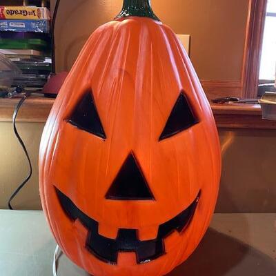 Lot 261 - tall light up pumpkin