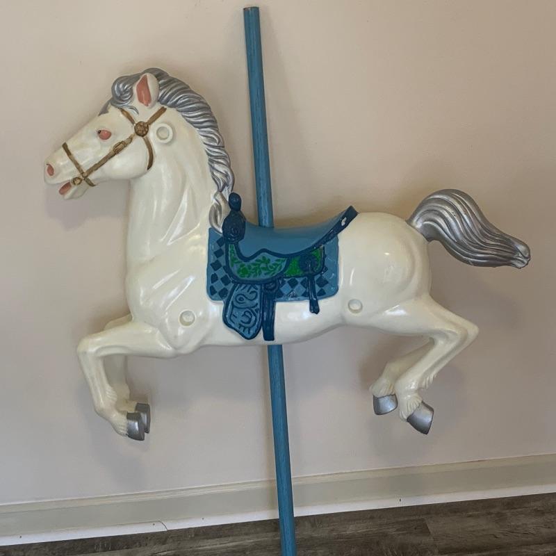 Vintage Painted Plastic Carousel Horse | EstateSales.org