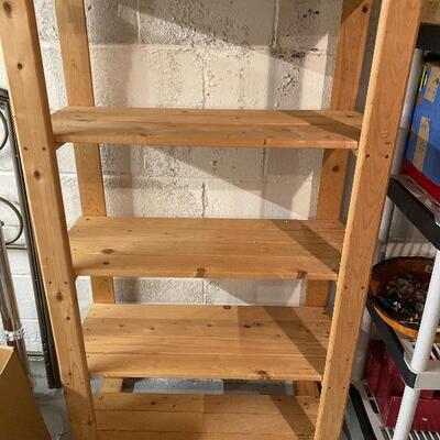 Lot 56 Set of two wood Shelving units