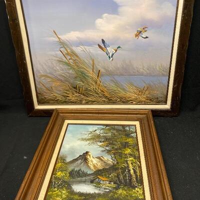 Lot 61: Framed paintings 