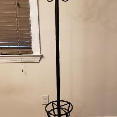 Lot 77:  Coat Rack with umbrella storage 