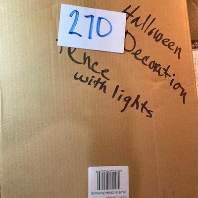Lot 270 - Halloween fence decor