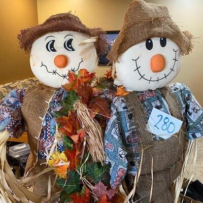 Lot 280 - tall scarecrows