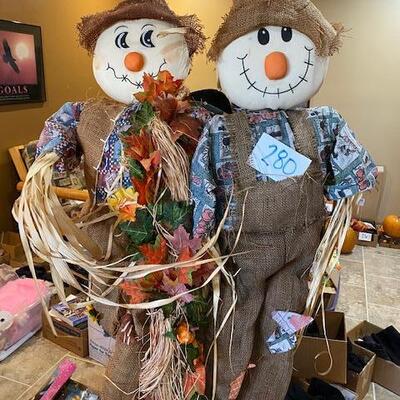 Lot 280 - tall scarecrows