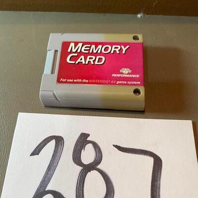 Lot 287 - Nintento 64 Memory card