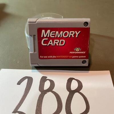 Lot 288 - Nintento 64 Memory card