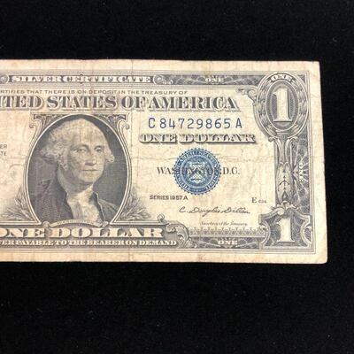  Lot 9 - 1957 A Blue Seal Silver Certificate