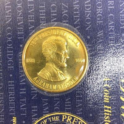 Lot 12 - 1997 Presidential Coins Solid Brass