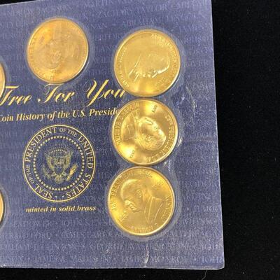 Lot 13 - 1997 Presidential Coins Solid Brass