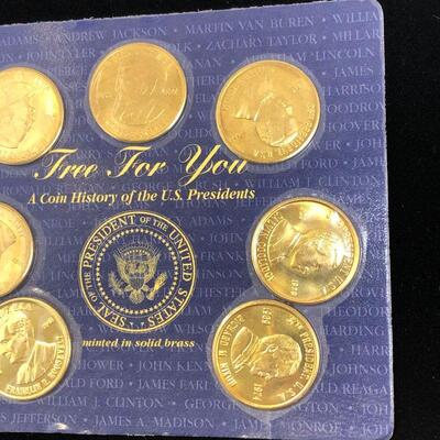 Lot 14 - 1997 Presidential Coins Solid Brass