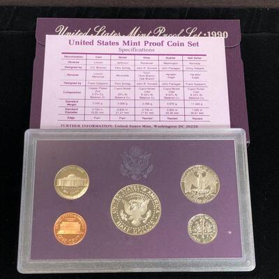 Lot 37 - 1990 S Coin Proof Set