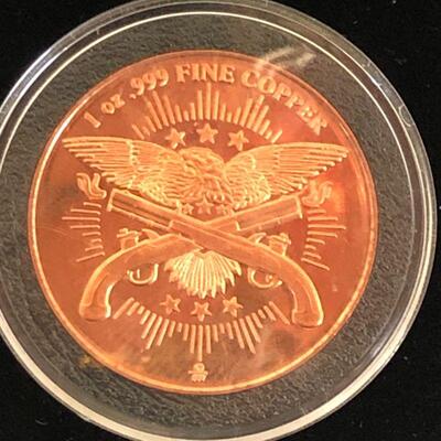 Lot 44 - Liberty 1 oz .999 Fine Copper Coin