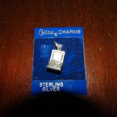 Vintage Cellini Sterling Silver Computer Charm for Charm bracelet 