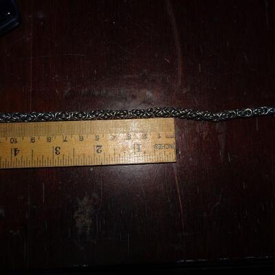 Heavy Duty Sterling Silver braided twist Silver Bracelet  - RESERVE MUST BE MET