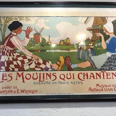 Original Print Les Moulins Qui Chantent 51 1/2