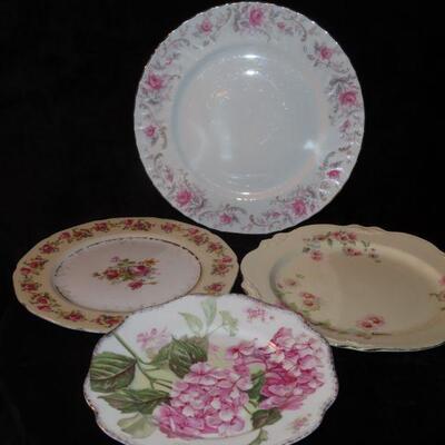 Vintage Rose Plates