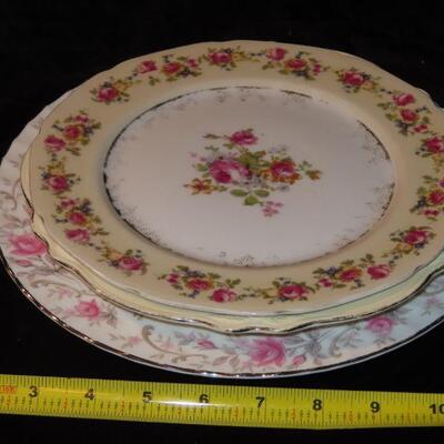 Vintage Rose Plates