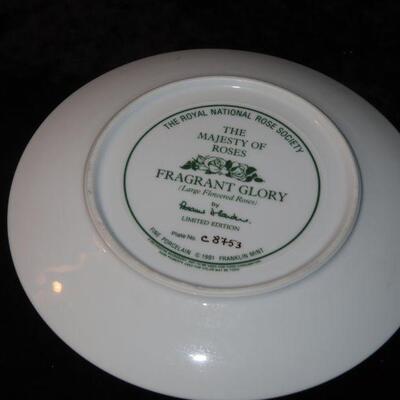 Collectors rose plate