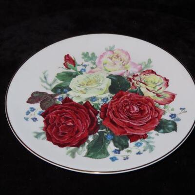 Collectors rose plate