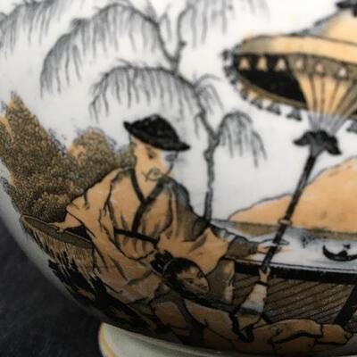 Antique Dutch Petrus Regout & Co. Maastricht Pajong Pattern Ceramic Large 8â€ Bowl