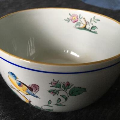 Antique Spode QUEEN'S BIRD Rice Bowl 