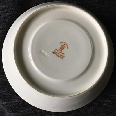 Antique Bone China Plates ENGLAND with Royal Crown Derby â€œOlde Avesburyâ€