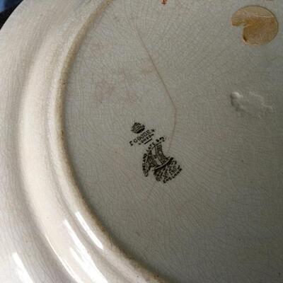 Antique Bone China Plates ENGLAND with Royal Crown Derby â€œOlde Avesburyâ€
