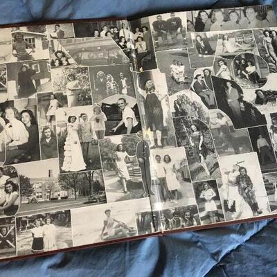 Vintage 1948 Union N.J. High School BOOSTER YEARBOOK  8" X 11", 99 PAGES