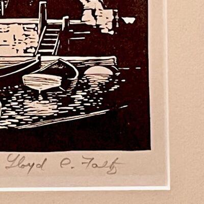 Lloyd Foltz Prairie Printmaker 1930s Block Print 