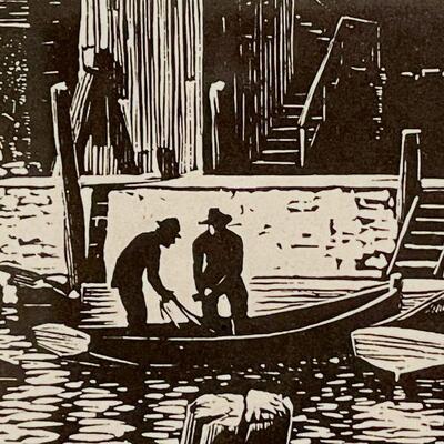 Lloyd Foltz Prairie Printmaker 1930s Block Print 